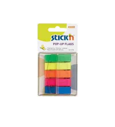 STICK 'N POP-UP FLAGS NEON 200 SHEETS