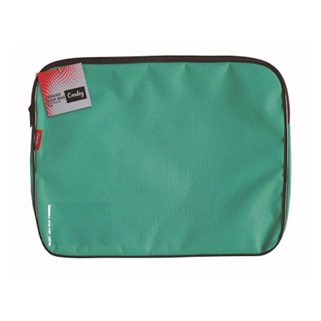 CROXLEY CANVAS GUSSET TEAL GREEN  