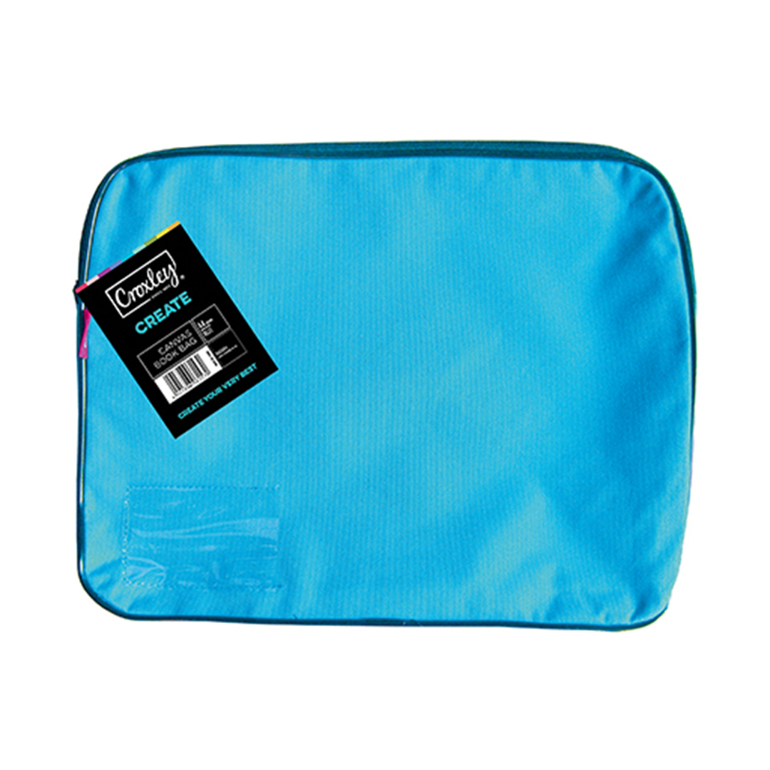 CROXLEY CANVAS GUSSET TURQUOISE