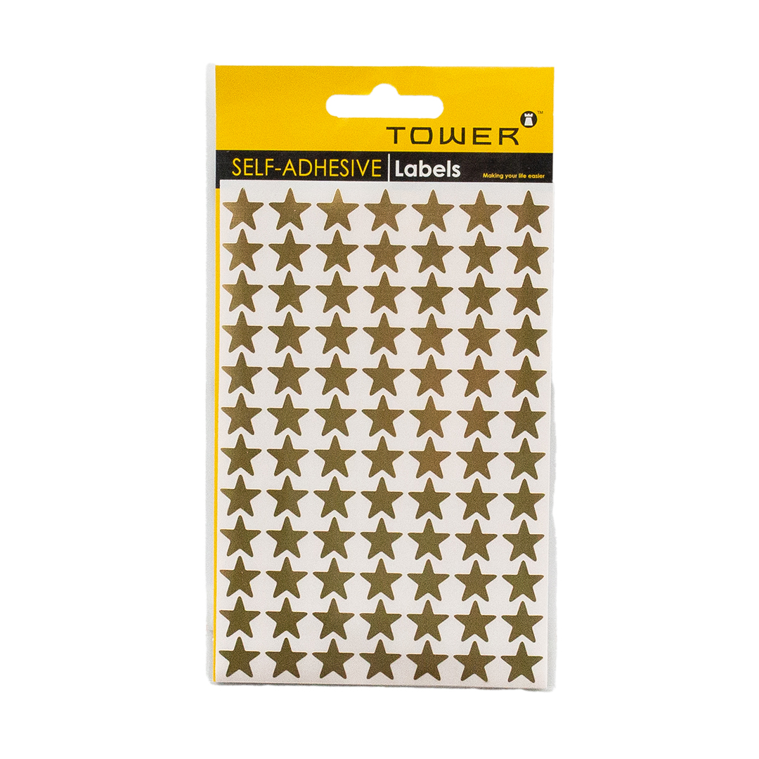 TOWER STICKERS STARS  GOLD 168'S