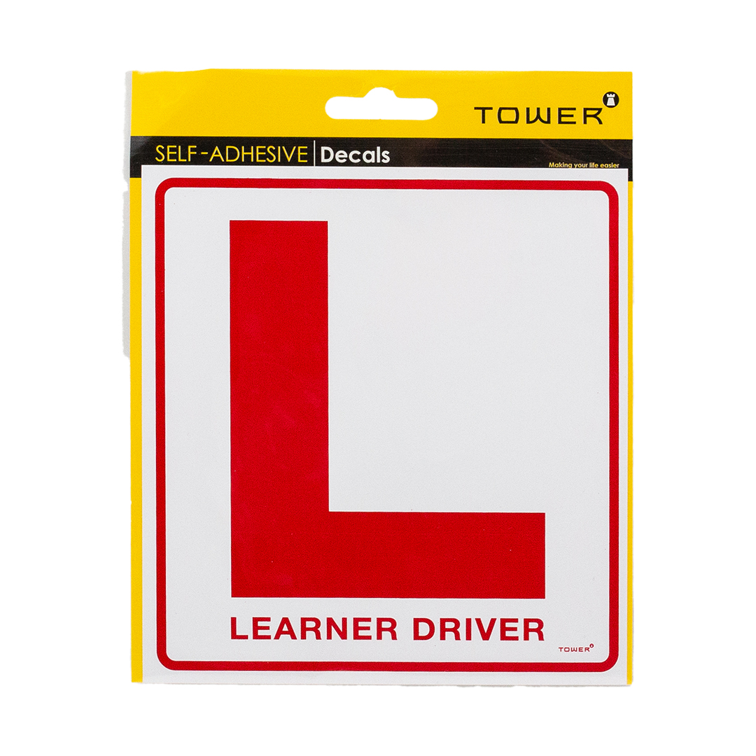 TOWER STICKERS DECAL LEARNER DRIVER 165X176