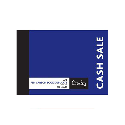CROXLEY A6L DUPLICATE CASH SALE CARBON BOOK