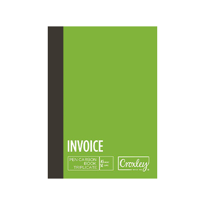 CROXLEY A5 TRIPLICATE INVOICE CARBON BOOK 50 LEAVES