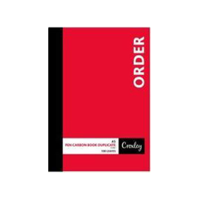 CROXLEY A5 DUPLICATE ORDER CARBON BOOK
