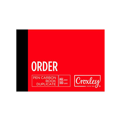 CROXLEY A6L DUPLICATE ORDER CARBON BOOK