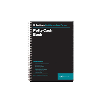 RBE A5 DUPLICATE PETTY CASH BOOK 3 TO VIEW 50 SETS