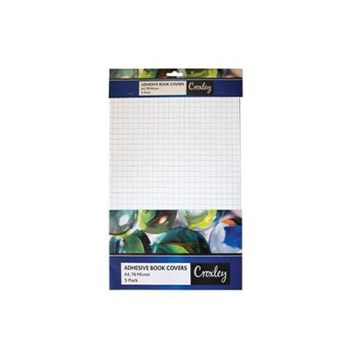 CROXLEY A4 PRE CUT SELF ADHESIVE COVER (SET OF 5)